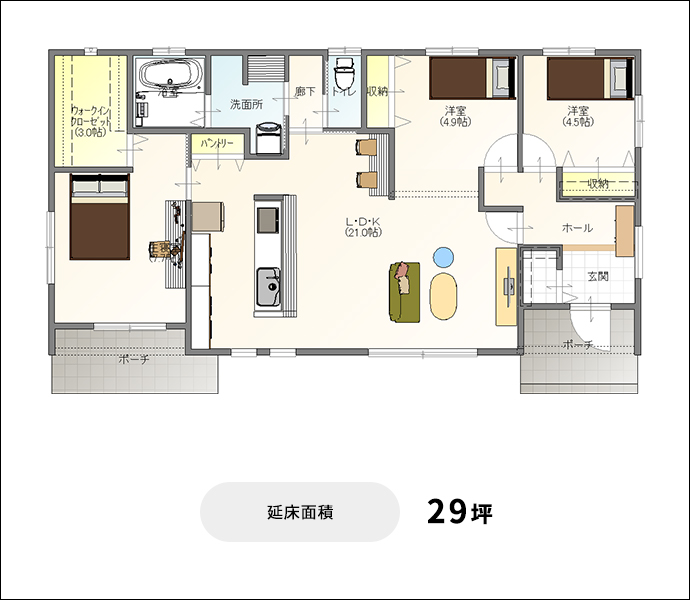 延床面積 29坪