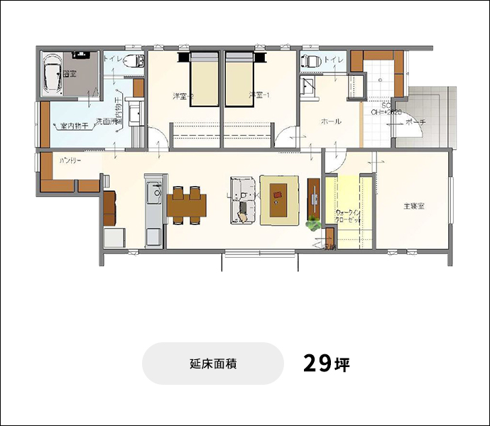 延床面積 29坪