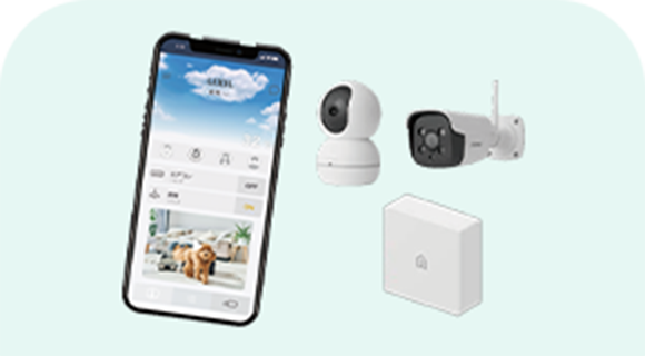 留守中の見守りも万全スマートホーム化