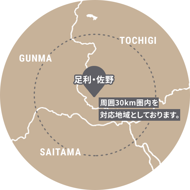 施工地域の限定