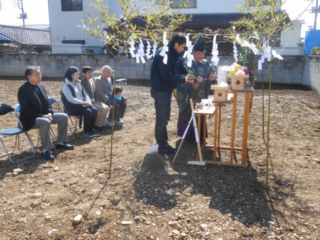 足利市　地鎮祭(^-^)