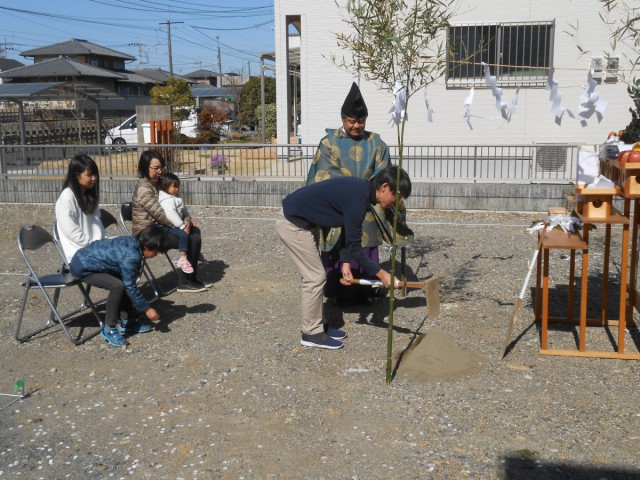 足利市　地鎮祭(^-^)